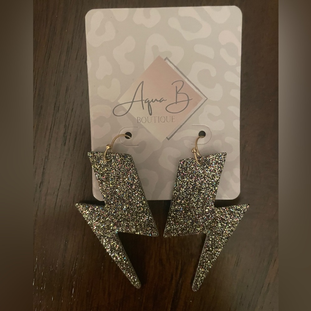 Lightning earrings - Picture 2 of 2